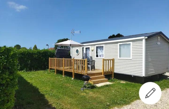 Mobil Home-Les Lins Bleus Biville-sur-Mer 外观 照片